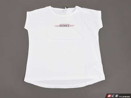 ES#3442654 - 80142454489 - MINI JCW Women's Logo T Shirt Logo White - XL - Show your JCW style with this shirt - Genuine MINI - MINI