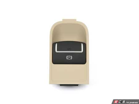 ES#3485681 - 5N0927225CXSK - Parking Brake Switch - Corn Silk Beige - Activates motors on rear calipers to engage the parking brake function - Genuine Volkswagen Audi - Volkswagen