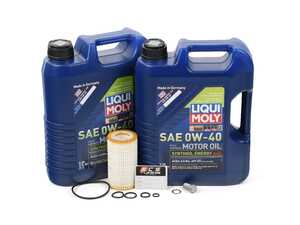 ES#4766256 - 0001802609KT11 - M137 V12 Liqui Moly Synthoil Energy Oil Service Kit (0w-40) - Includes MANN filter and Liqui Moly Synthoil Energy A40 MB 229.5 Spec oil - Assembled By ECS - Mercedes Benz