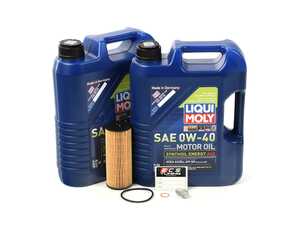 ES#4766344 - 2781800009KT21 - M152 SLK55 Liqui Moly Synthoil Energy Oil Service Kit (0w-40) - Includes Hengst filter and Liqui Moly Synthoil Energy A40 MB 229.5 Spec oil - Assembled By ECS - Mercedes Benz