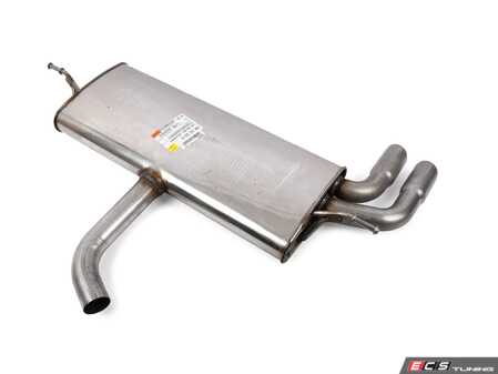ES#2755180 - 5GM253609B - Rear Muffler Assembly - Complete assembly with tips - Genuine Volkswagen Audi - Volkswagen