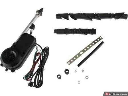ES#2534257 - AUTA2030B - Power Antenna Assembly - Black Mast, Replaces Hirschmann Antenna - URO - Audi Volkswagen Mercedes Benz Porsche