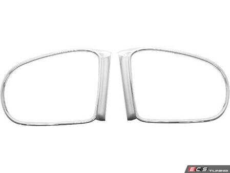 ES#2534124 - CMRMLLATE - Chrome Mirror Rings - Two (2) Piece Set - URO - Mercedes Benz