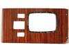 ES#2533598 - WK107ZC3 - Shift Console Cover - Zebrano Wood - URO - Mercedes Benz