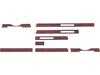 ES#2534055 - WK107ZS - Dash Strip Set - Zebrano Wood - Eight (8) Piece Set - URO - Mercedes Benz