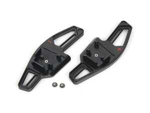 ES#4691096 - 8234-5H-721 - BFI Complete Replacement Shift Paddles - Black Anodized - Red Indicators - Full replacements made from billet aluminum and inlaid with black Alcantara - Black Forest Industries - Volkswagen
