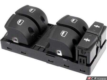 ES#4876448 - 4F0959851G5PR - Power Window Switch Assembly - Soul (Black) - Front drivers side main window switch - URO - Audi