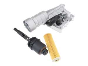 ES#5346942 - 2711801410 - Oil Filter Housing Assembly - Aluminum - Aluminum Upgrade - Includes oil filter and housing seals - URO Premium - Mercedes Benz