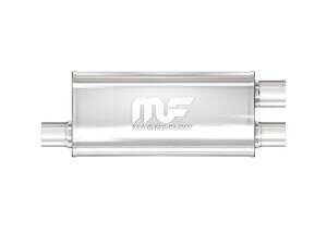 ES#2613561 - 12265 - Universal Muffler - Satin Stainless - Engineered to enhance your ride with a healthy helping of signature exhaust sound and dyno-proven performance - Magnaflow - Audi Volkswagen Mercedes Benz MINI Porsche