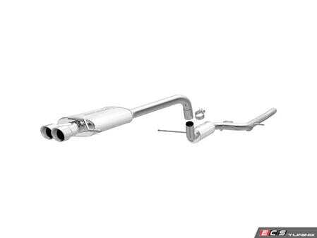 ES#2613619 - 15486 - 2.25" Cat Back Exhaust - Stainless steel with dual 3" polished stainless tips - Magnaflow - Volkswagen
