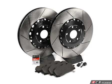ES#5341438 - 053042la-rpsKT - Performance Front Brake Service Kit - Featuring ECS 2-piece, semi-floating rotors & ECS EP24 "Enthusiast Performance" pads. - Assembled By ECS - Audi