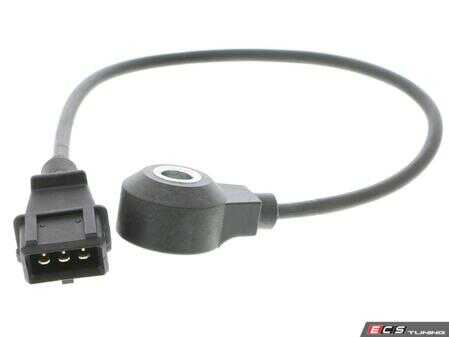 ES#2894421 - 030905377 - Black Knock Sensor With Harness - 300mm - Detects engine knock and changes timing accordingly - Vemo - Volkswagen