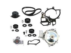 ES#5354755 - 99710601106 - Water Pump Service Kit - Includes steel water pump gasket, thermostat, idlers, tensioners and accessory drive belt, and necessary hardware. - Rein - Porsche