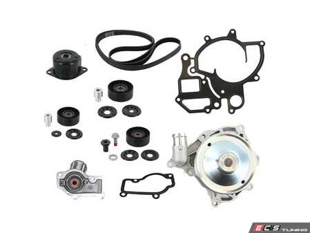ES#5354755 - 99710601106 - Water Pump Service Kit - Includes steel water pump gasket, thermostat, idlers, tensioners and accessory drive belt, and necessary hardware. - Rein - Porsche