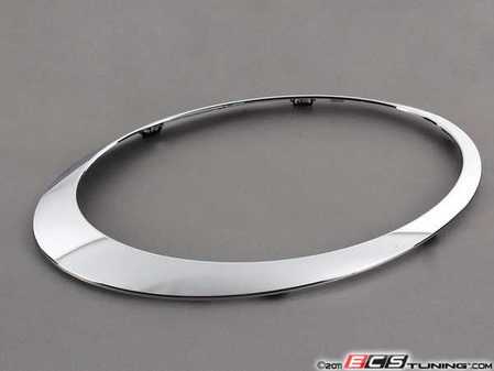 ES#78212 - 51137149906 - Headlight Trim Ring Chrome - Passenger ( Right ) - Replace your stone chipped chrome on your MINI - Genuine MINI - MINI