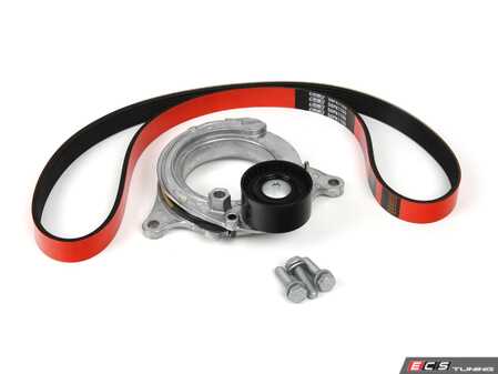 ES#4815460 - 11288650740pKT -  Performance Accessory Belt Kit - Kevlar Reinforced - Includes a ECS Kevlar Performance Accessory Belt, Febi Tensioner, and Genuine BMW Tensioner Hardware - Assembled By ECS - BMW