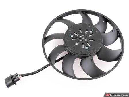 ES#4839885 - 8W0959455AE - Radiator Fan With Control Unit - Right - Fan blade with the electronic control unit - Vemo - Audi