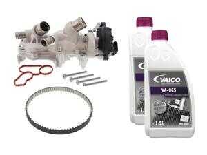 ES#4859528 - 05E121111RKIT2 - Thermostat / Water Pump Replacement Kit - Includes Water Pump / Thermostat Assembly, Belt, Hardware, And Coolant! - Vaico - Volkswagen