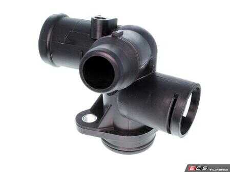 ES#4039356 - 06D121132C - Coolant Hose Flange  - Located rear engine, this flange houses the temp sensor - Vaico - Audi