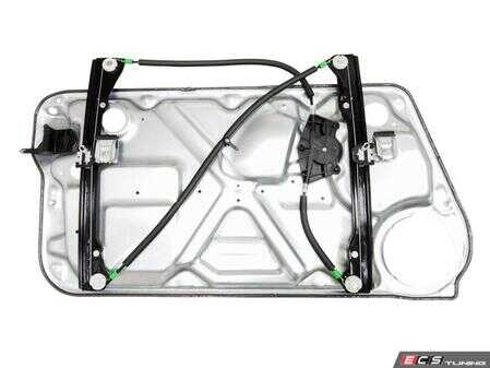 ES#3697776 - 1C0837656B - Window Regulator with mounting plate - Right  - Does not include the window crank - Vaico - Volkswagen