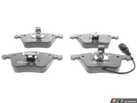ES#3437340 - 1K0698151B - Front Brake Pad Set - Includes retaining clips and brake pad sensor - Vaico - Volkswagen