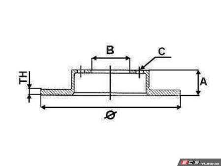 ES#2886474 - 447615301B - brake disc, ventilated - Vaico - Audi
