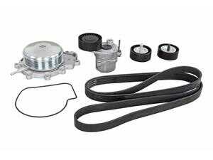 ES#4864377 - 6512006401KIT - Water Pump Assembly Kit - Includes new seals and pulley, drive belt, tensioner and idler pulleys - Vaico - Mercedes Benz