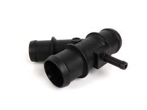 ES#315236 - 1K0121087H - Coolant Distribution Pipe  - Found in the upper radiator hose, this piece is prone to cracking - Genuine Volkswagen Audi - Audi Volkswagen