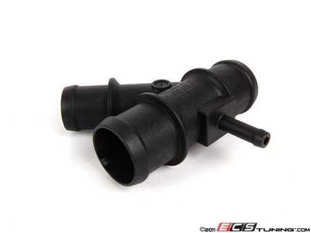 ES#315236 - 1K0121087H - Coolant Distribution Pipe  - Found in the upper radiator hose, this piece is prone to cracking - Genuine Volkswagen Audi - Audi Volkswagen