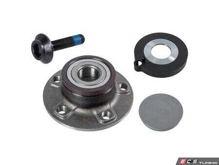 ES#2872630 - 8K0501611BSK - wheel bearing kit with wheel hub, drive shaft bolt and dust cap - Febi - Audi