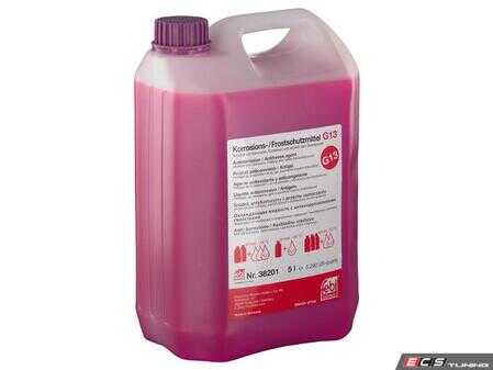 ES#2872898 - G013A8JM1S1 - G13 Coolant / Antifreeze - 5 Liter - Lilac OE VW/Audi specification concentrate lifetime coolant - Febi - Audi Volkswagen