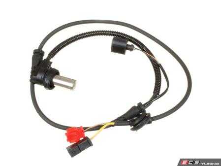 ES#3521237 - 8D0927803D - Front ABS Sensor - Priced Each - Measures wheel speed to prevent lock up. Includes brake pad wear sensor. - Holstein - Audi Volkswagen