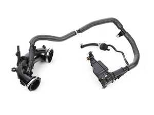 ES#4370547 - 274090560084KT - Crankcase Breather Intake Line Assembly - Includes Oil Separator - Price includes a $45.50 refundable core charge - Genuine Mercedes Benz - Mercedes Benz