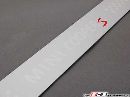 ES#2734603 - 51477406649 - Cooper S Logo Door Sill For Rocker Panel Cover - Priced Each - Replace or upgrade your MINI sills - Genuine MINI - MINI