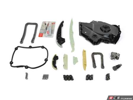 ES#4780397 - 06K109158BBKT2 - Ultimate Timing Chain Kit - Includes chains, tensioners, rails, gasket sealant and all necessary hardware - Assembled By ECS - Volkswagen