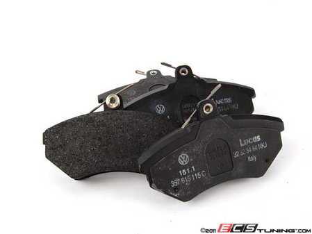 ES#333701 - 357698151B - Front Brake Pad Set - Replace your worn down brake lining avoid poor stopping performance - Genuine Volkswagen Audi - Volkswagen