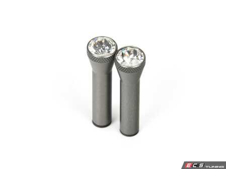ES#4636429 - 51265A681A8 - OEM BMW/MINI Crystal Clarity Door Pins  Swarovski - Set of two door pins - Genuine MINI - MINI