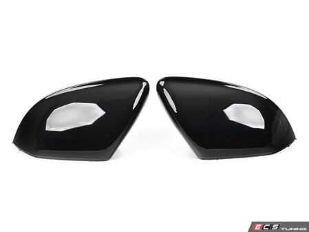 ES#4136128 - ZAW071600AGDSP - Black Optic Mirror Caps  - Give your Audi a more aggressive look. - Genuine Volkswagen Audi - Audi