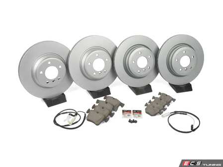 ES#4815535 - 34116855000rpkt5 - Front & Rear Brake Service Kit - Includes ECS V5 rotors and ECS DD23 ceramic pads. - Assembled By ECS - BMW