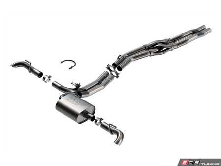 ES#5374382 - 141008 - Borla S-Type Cat-Back Exhaust System - Turn Down Tips - Features SwitchFire Technology and includes Active Exhaust Valve. Includes turn down tips for use with the factory 'False Tips' - Borla - Audi