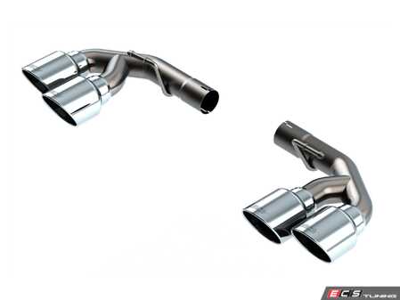 ES#5374383 - 60749 - Borla Quad Tip Kit - Bright Chrome - Contains two T-304 stainless steel tips with embossed Borla logo - Borla - 