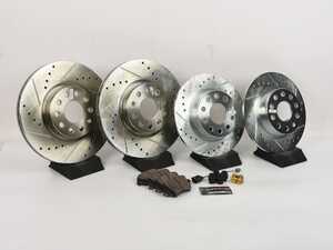 ES#5340415 - K8364 - PowerStop Z23 Evolution Sport Brake Upgrade Kit - Drilled & Slotted - Front & Rear (312x25/272x10) *Scratch And Dent* - Featuring Power Stop Drilled and Slotted rotors and Power Stop Z23 Sport pads - Screamin Demon - Volkswagen