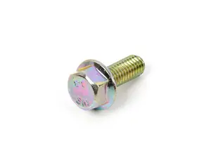 Class 8.8 Steel Flanged Hex Head Screw, Medium-Strength, Zinc Plated, M6 X 1 Mm Thread, 16 Mm Long