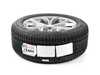 ES#4706260 - 36115A81985 - 19" STYLE 735-TPM WHEEL WITH TIRE, WINTER 265/50R19 110H - 19" Style 735 V- Spoke in Ferric Grey with Winter Wheel/Tire - 9Jx19 ET:38 rim with Continental WinterContact TS 860 S SSR tire in 265/50R19 110H mounted/balanced, and with RDCi/TPMS and center cap installed.  Not for M Performance 19" brakes. - Genuine BMW - BMW