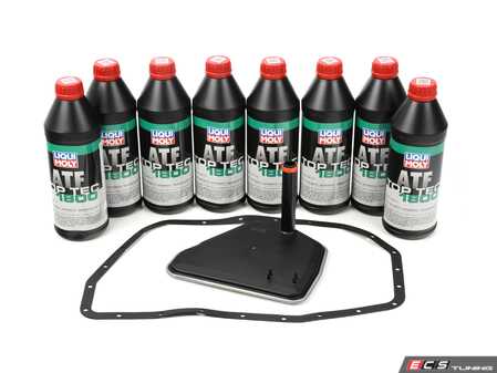 ES#3691420 - 09lecsKT - Automatic Transmission Service Kit - Featuring Top Tec 1800 LiquiMoly transmission fluid, a Genuine filter and pan gasket - Assembled By ECS - Audi