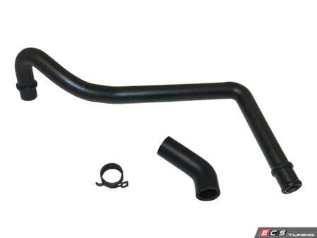 ES#5374677 - 037103213B - Crankcase Breather Hose - Includes clamps and 45* elbow - Hamburg Tech - Volkswagen
