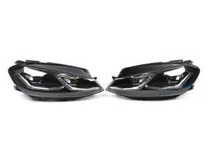 ES#4660709 - 5GM941-PRO-C - Projector Headlight Set - With Chrome Strips - Features dual projectors and LED switchback DRLs/sequential indicators - ZiZa - Volkswagen