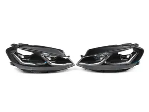 Projector Headlight Set - With Chrome Strips