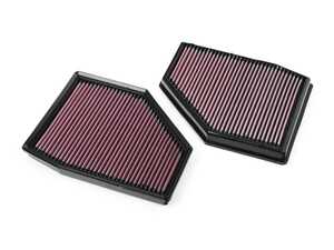 ES#4476394 - 33-3128 - Drop-in Performance Air Filters - Washable, reusable air intake filter set. - K&N - BMW