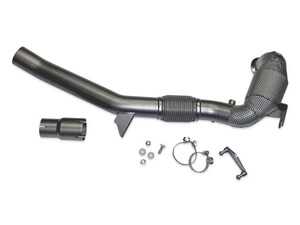 ES#5375105 - 034-105-4053 - 034Motorsport Stainless Steel Racing Downpipe - Offering increased horsepower and torque, reduced turbocharger lag, and an enhanced exhaust note, this is the ultimate downpipe solution. - 034Motorsport - Volkswagen